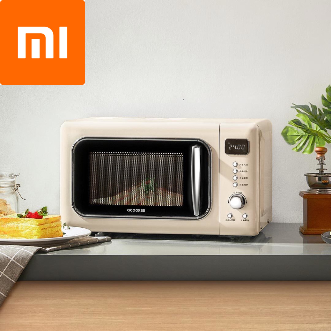 XIAOMI YOUPIN OCOOKER CR-WB01S 700W/20L, микроволновая печь, микроволновая печь, функция гриля, защита от излучения, микроволновая печь