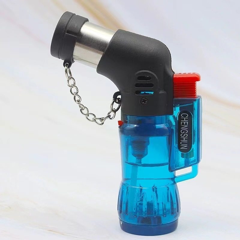 2025 Wholesale Cheap Metal Manual Cigarette Lighter Gas Jet Torch Design New Smoking Accessories