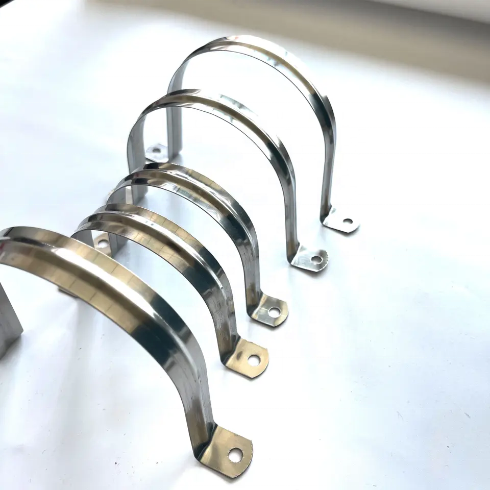 Aluminium Tube Clamp Pipe Clamps Inch 3/4 Plastic Saddle Press For Stainless Aluminum Carbon Brackets Clamping Tools Fastener