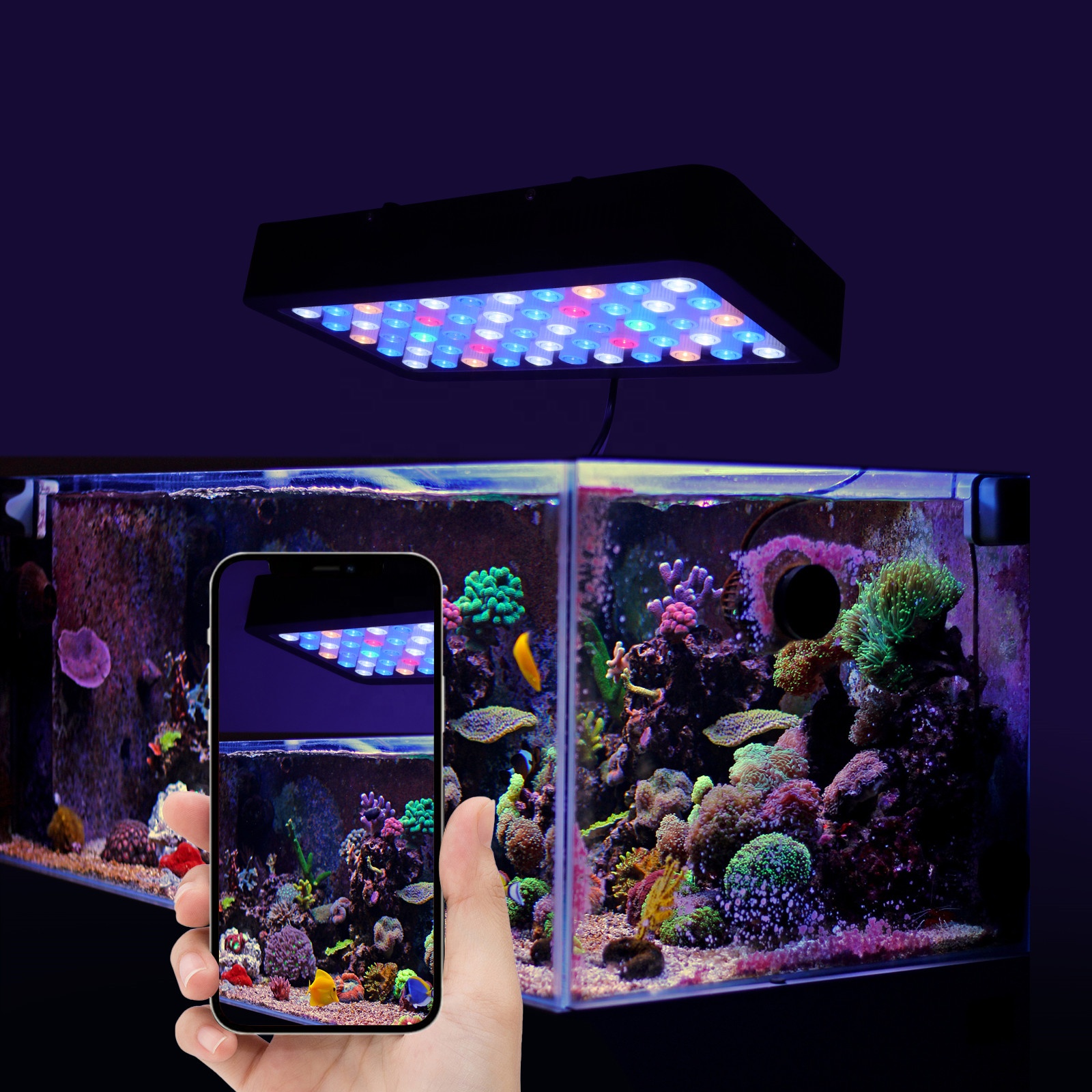 400*210mm 120W Aquarium Plant Light Full Spectrum Led Marine Reef Lighting For Fish Tank
