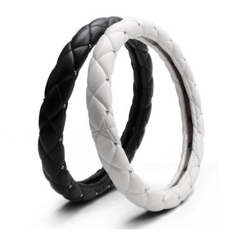 Bling steering wheel cover Fashion Car Steering Wheel Cover Rhinestones Embellished Steering Wheel Cover Universal
