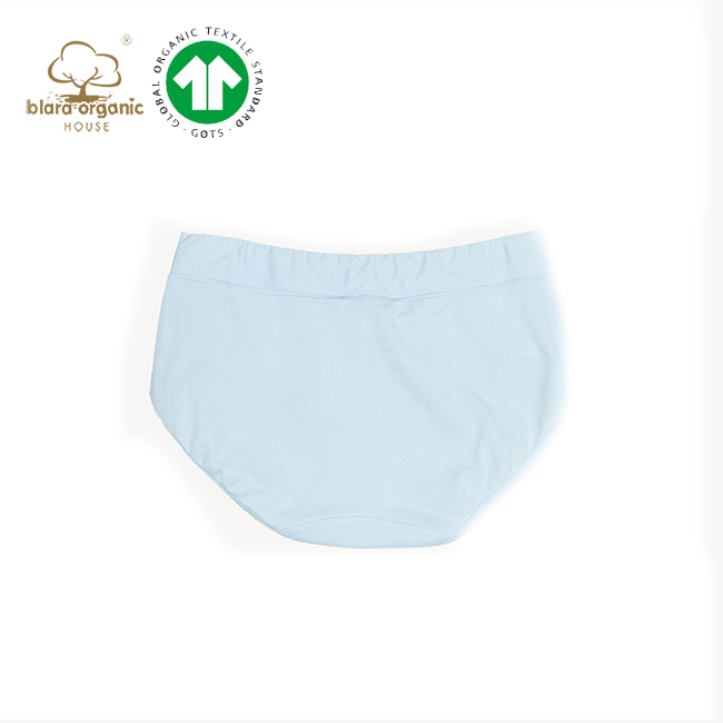 Eco-friendly organic cotton reusable oem design pregnant woman solid color panties soft underwear