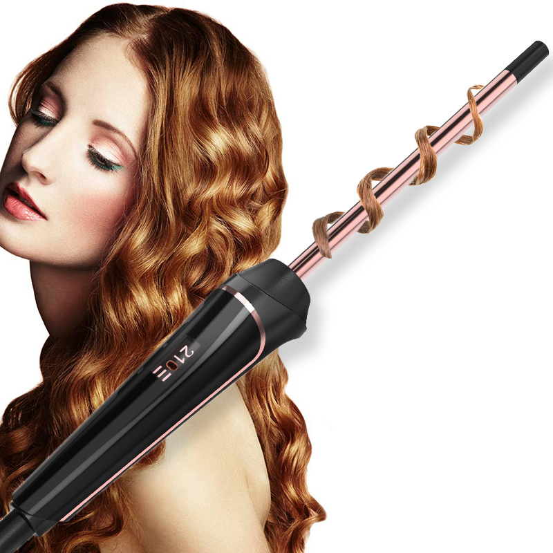 Professional High Quality 360 Rotating LCD Water Wave 9 mm Portable 2021 New Style Hair Curler