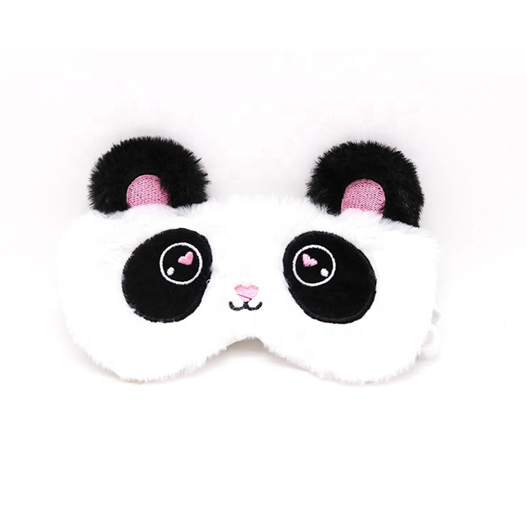 Sleeping 1pcs Soft Plush Blindfold Cute Horn Sleep Eye Blindfold