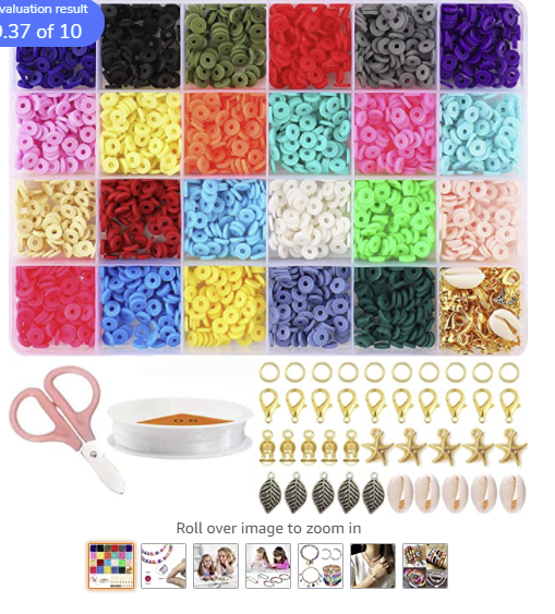 24 48 Girds Charms Jewelry Handmade Diy Accessories Preppy Beads Set  Polymer Clay Bracelet Making Spacer Beads Kit