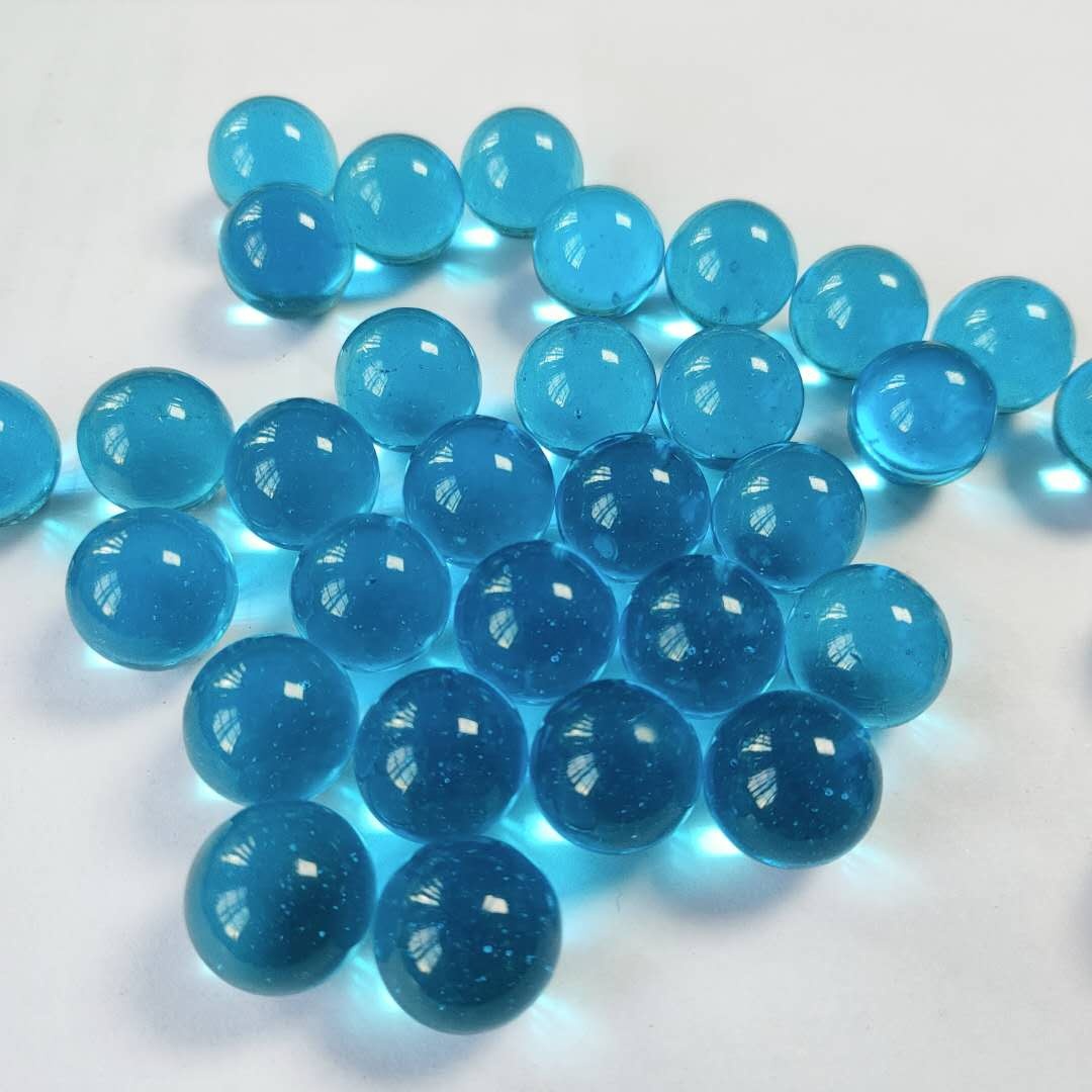 Ice Blue стеклянные шарики в тканевую сумку