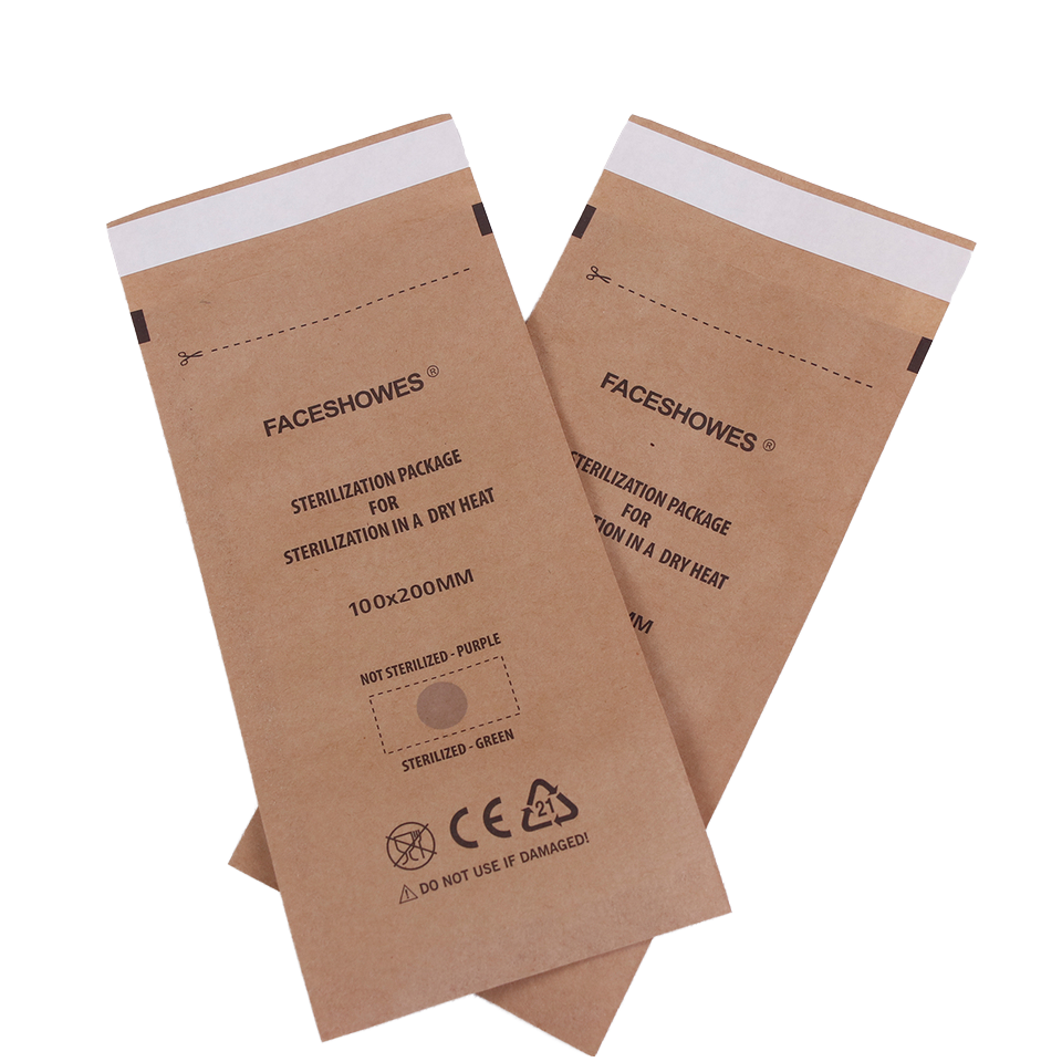 Disposable Self-Sealing Sterilization Pouches Paper Bags for Encapsulating Dental Tools & Nail Art Supplies Medical Consumables