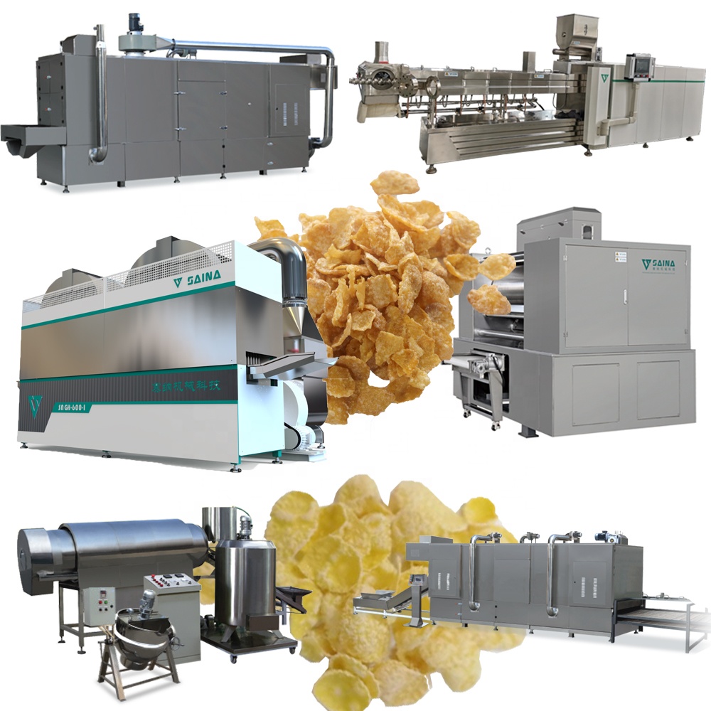 Supplier Cereals Extrusion Machine Line to Make Corn Flakes With CE