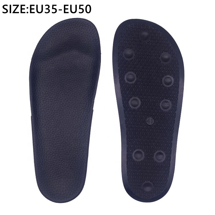 PU Polyuret rubber CA65 slipper slides outsole, high quality anti slip sole unisex adult big sizes custom color and design