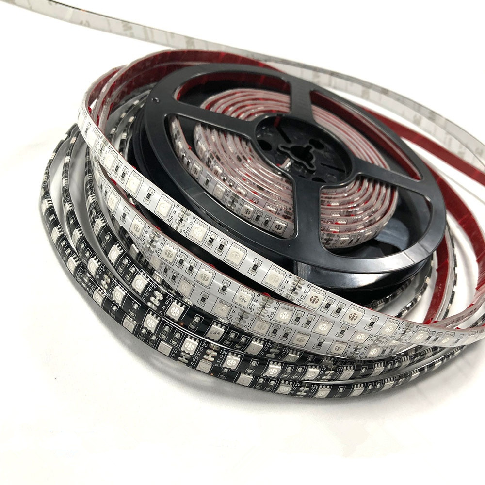 Высокая яркость SMD5050 60 светодиодов/м rgb гибкая светодиодная лента 5 метров/рулон ленты освещения rgb