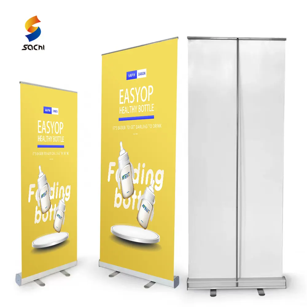 Manufactures Custom rollup banner 80*200 CM 85*200 CM Aluminum scrolling roll up banner stand