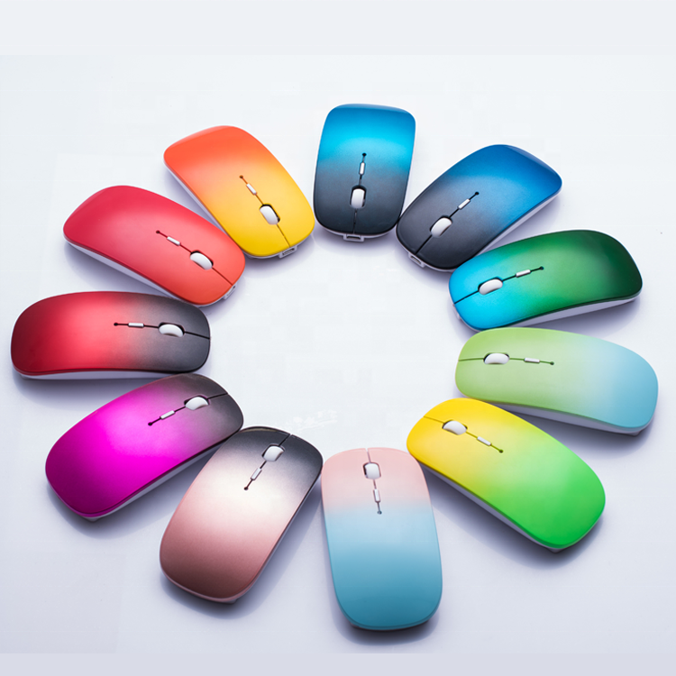 Silent Matte Gradient Mouse PC Wireless Mouse Rechargeable
