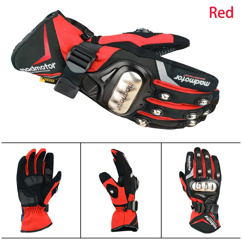 Madmotor Motorcycle Rider Anti-fall Thickening and fleece Full Finger Wear-resistant universal winter motorcycle gloves MT-56
