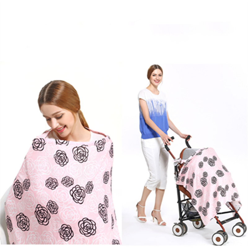C'dear 2021 Custom Hot Sale Bamboo Cotton Blended Baby Breastfeeding Cover Carseat Cover Nursing Apron