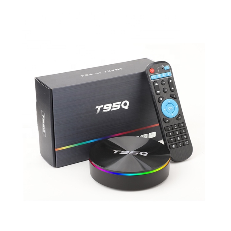 Новый дизайн, 4 Гб RAM, 64 ГБ ROM TV Box Android 9 T95Q S905X3 4 г 32 г 2,4 г/5,8G, Wi-Fi, 4K Smart Tv Box T95Q 4 к HD медиа плеер