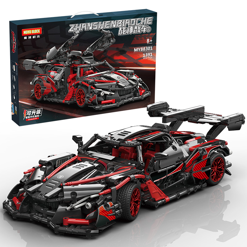 Конструктор MOYU MOC1:14 из 1391 блоков и строительная игрушка для взрослых, Коллекционная модель автомобиля, набор для строительства и игрушка для мальчиков