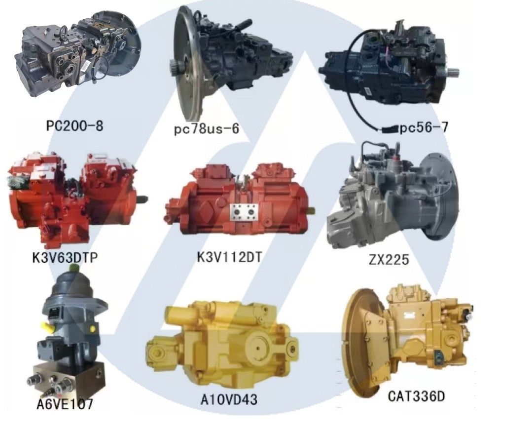 Powerparts натуральная D375-6 главный гидравлический насос в сборе 708-2L-00280 708-1H-00260 708-1H-00270