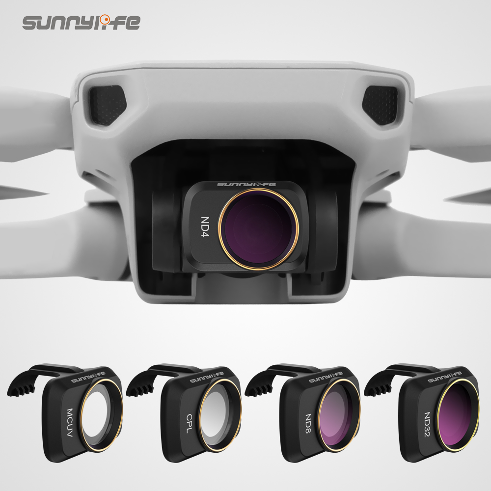 Фильтр объектива камеры Sunnylife MCUV ND4 ND8 ND16 ND32 CPL ND/PL фильтры для DJI Mavic Mini 2 профессиональные аксессуары для дрона