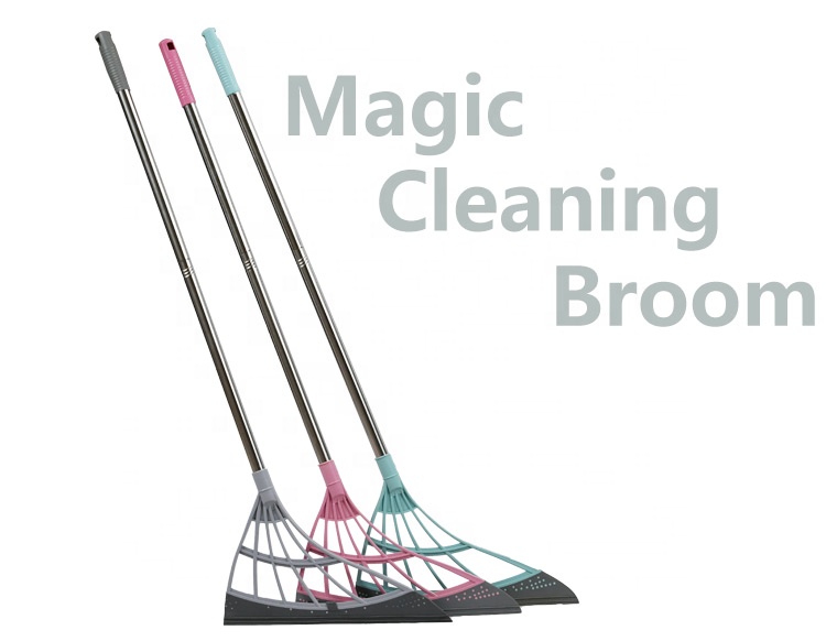 Amazon Hot Selling Houshold Squeegee Sweeping Brush Pet Hair Broom Easy Sweep Broom For Sweep Dust