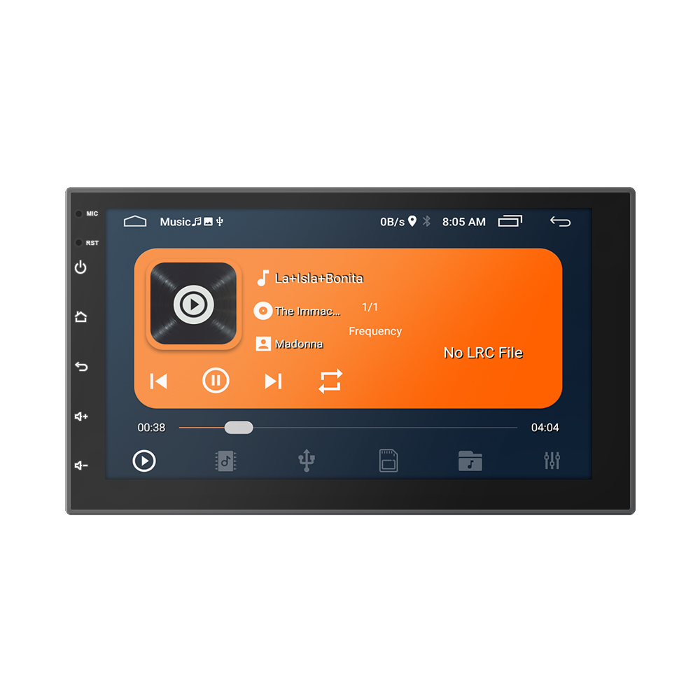 7 дюймов двойной Din Android 8,1 Радио Стерео Mp3 Mp4 плеер GPS навигации автомобиля видео