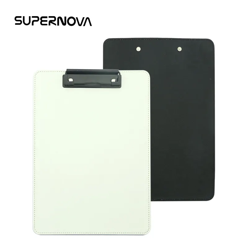 2019 New Arrival Sublimation Blank Clipboard Leather File Folder