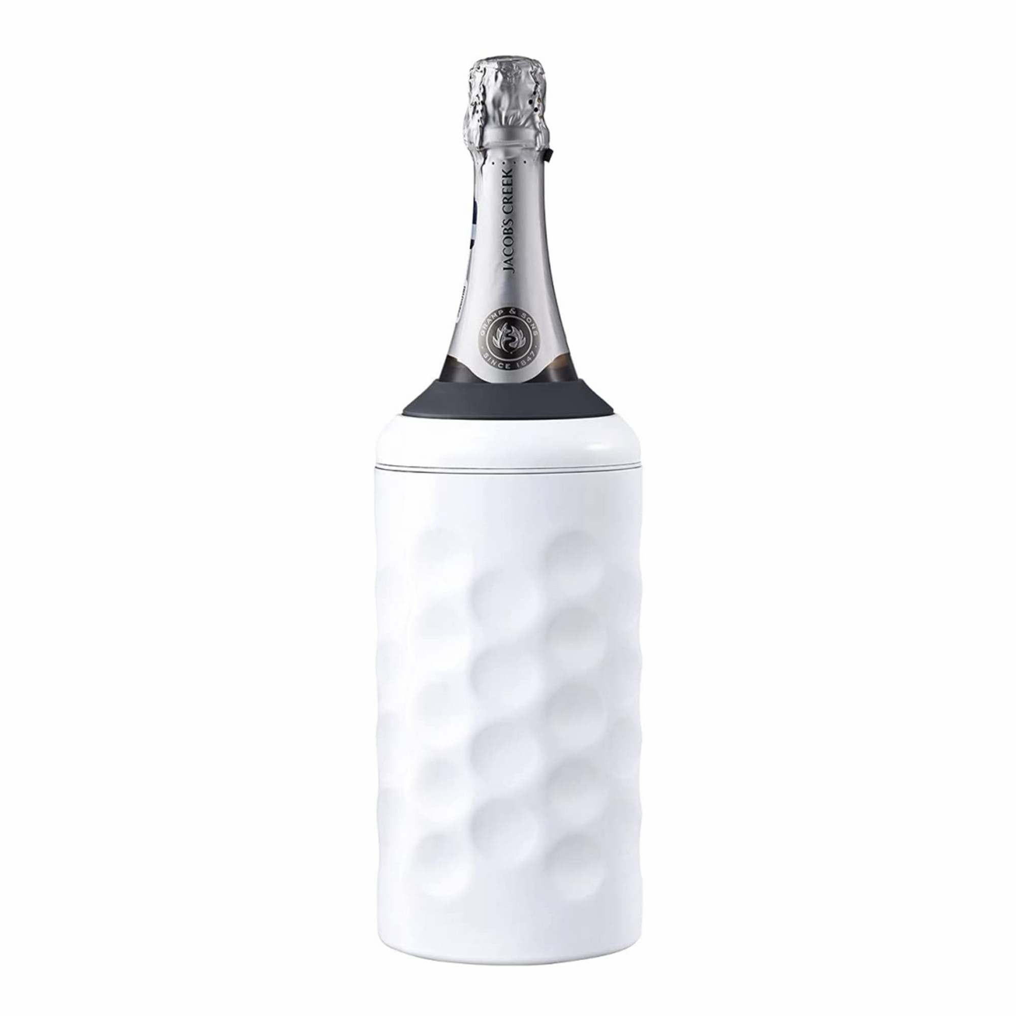 Wine Chiller Double Walled Insulated Stainless Steel Wine Bottle Insulator for Most 750mL Wine Bottles