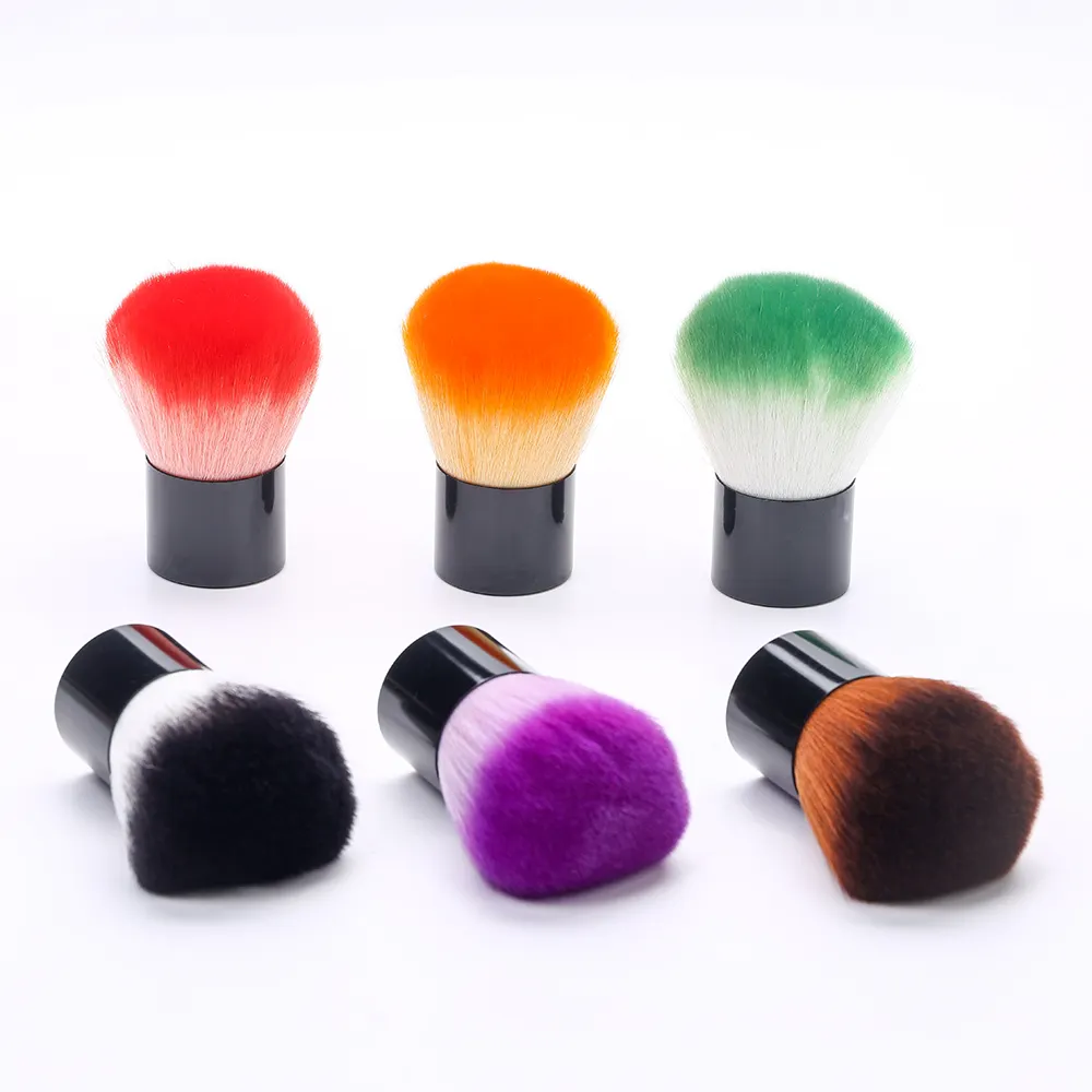 6PCS Colorful Dust Clean Brush Nail Art Tools Dust Cleaner Dust Brushes for Nail Arts