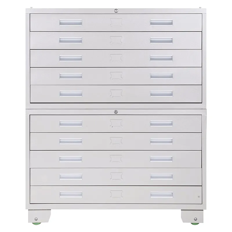 Metal A1 Paper Drawing Flat File Cabinet Map Filing Storage Steel Drawer Cabinets office filing cabinet