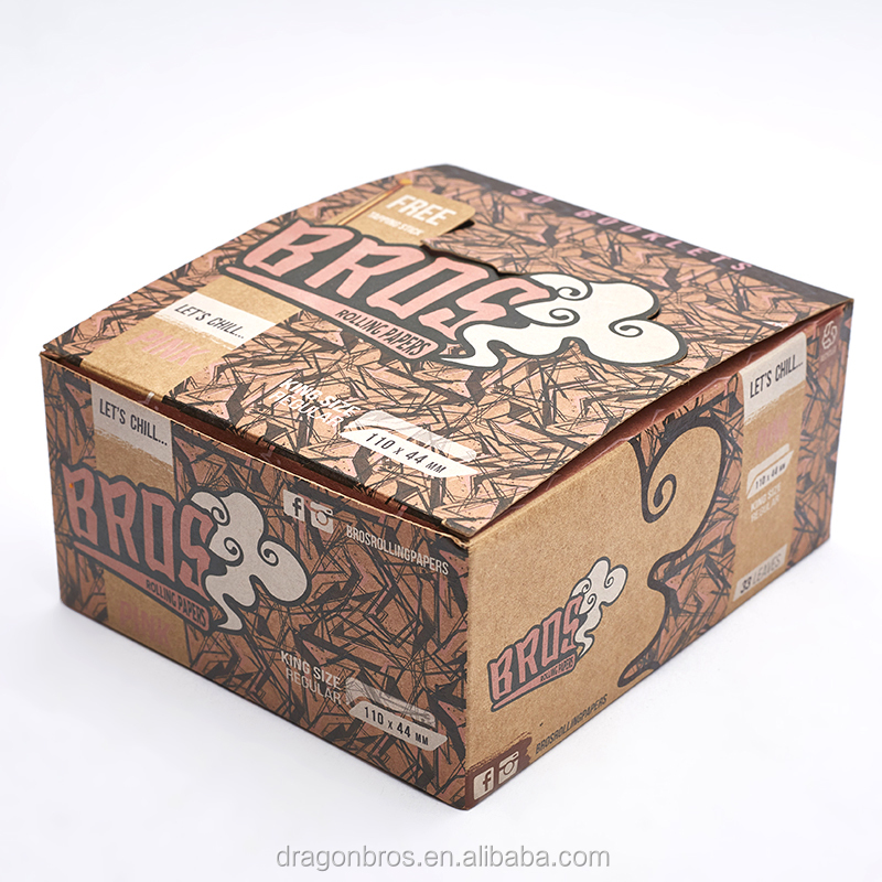 Dragon Bros bleach rice rolling paper for smoking 14gsm king size slim