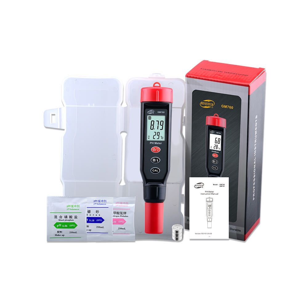 BENETECH GM760 Ph тестер качества воды, Заводская поставка, Китай, быстродействующий мини Ph метр