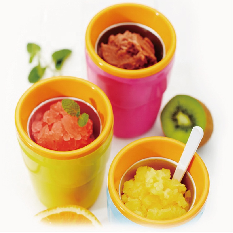 Amazon popular slushy maker ice cup customized slushy cup ice cream maker DIY smoothies cups