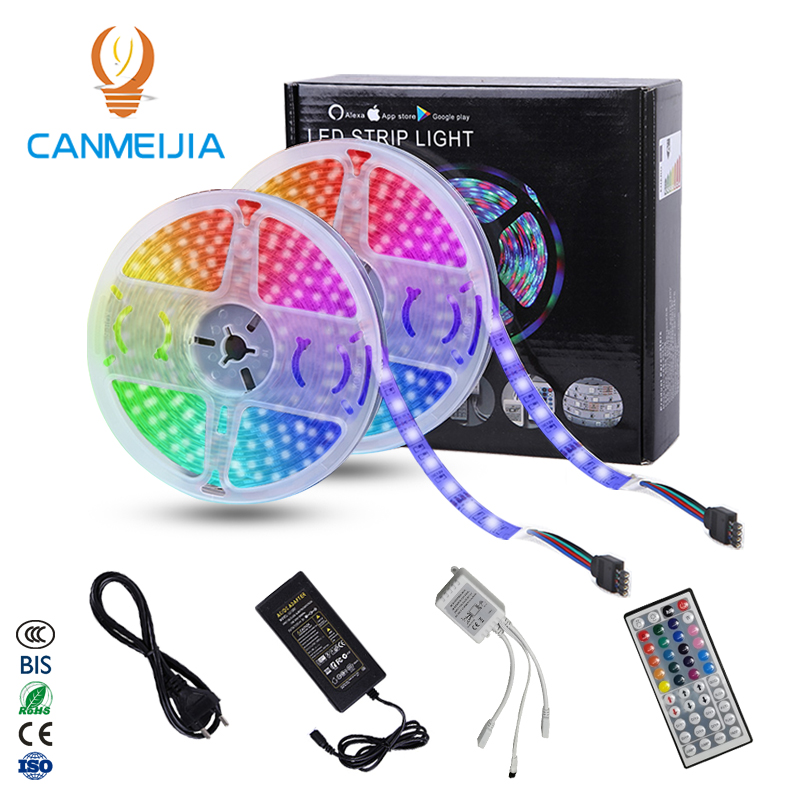 12V 2835 10M Color Changing Tira De Luces Colores Wifi Strip Light Waterproof Luces Led,Led Light Strip,Rgb Led Strip