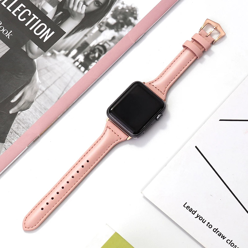Кожаный ремешок для смарт-часов Apple watch Series 3 4 5