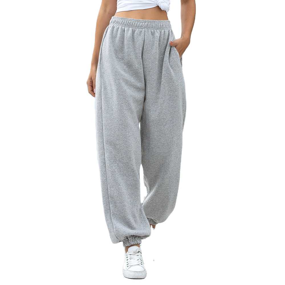 2021 Sweatpants Women Baggy Gray Sports Pants Joggers Oversized Streetwear High Waisted Trousers