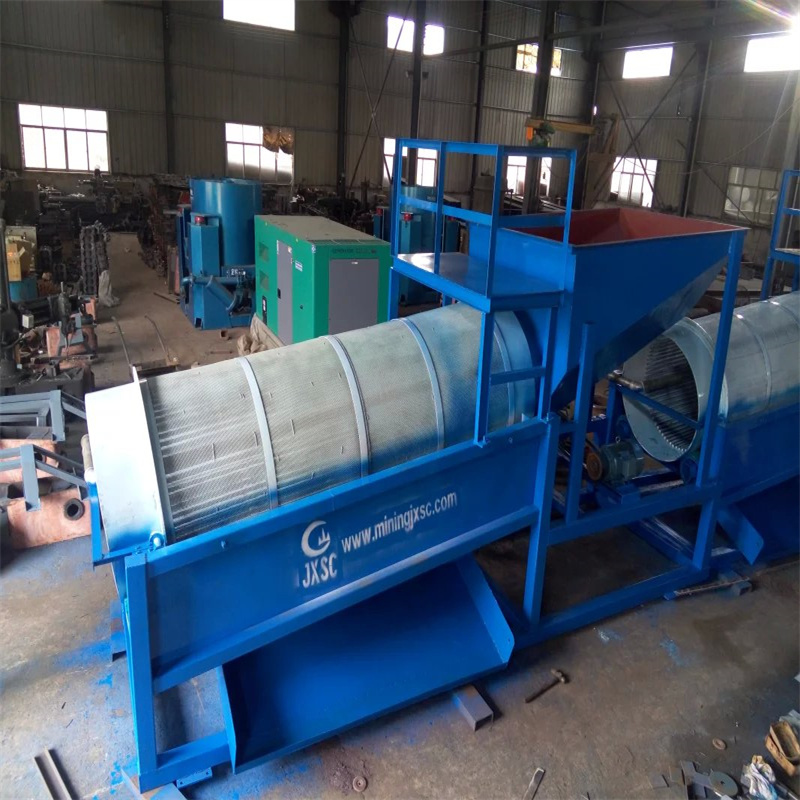 trommel wash plant for gold mining with not much sticky clay
