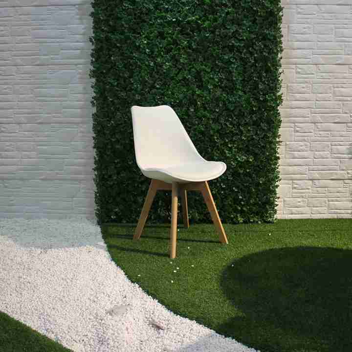 Specially Designed High Quality Tulip Replica Chair Little Plastic Tulip Chair with Wooden Legs