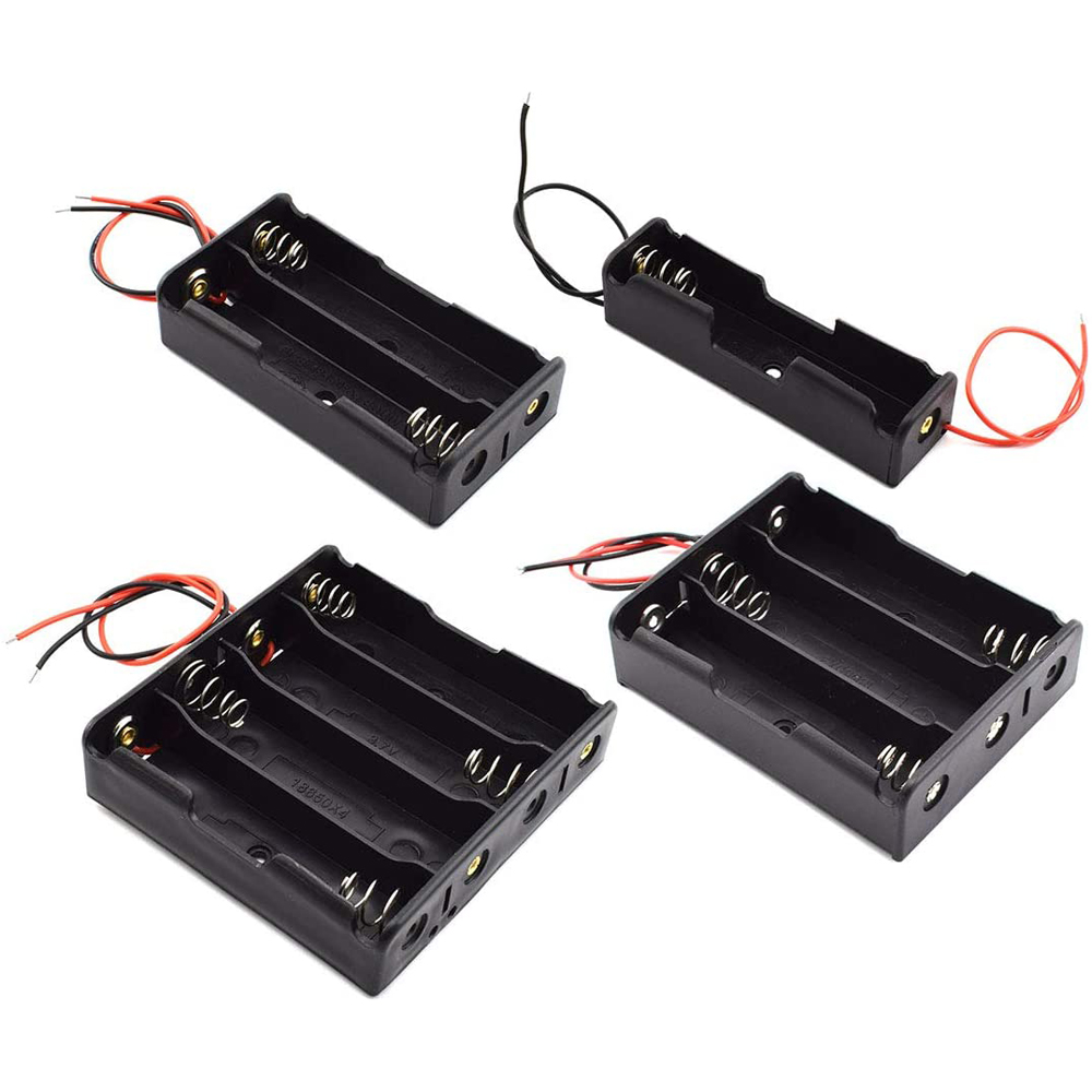 Корпуса для внешнего аккумулятора ABS 18650, 1X 2X 3X 4X 18650, контейнер для хранения аккумуляторов, контейнер для батарей 1 2 3 4 слота с жестким штифтом