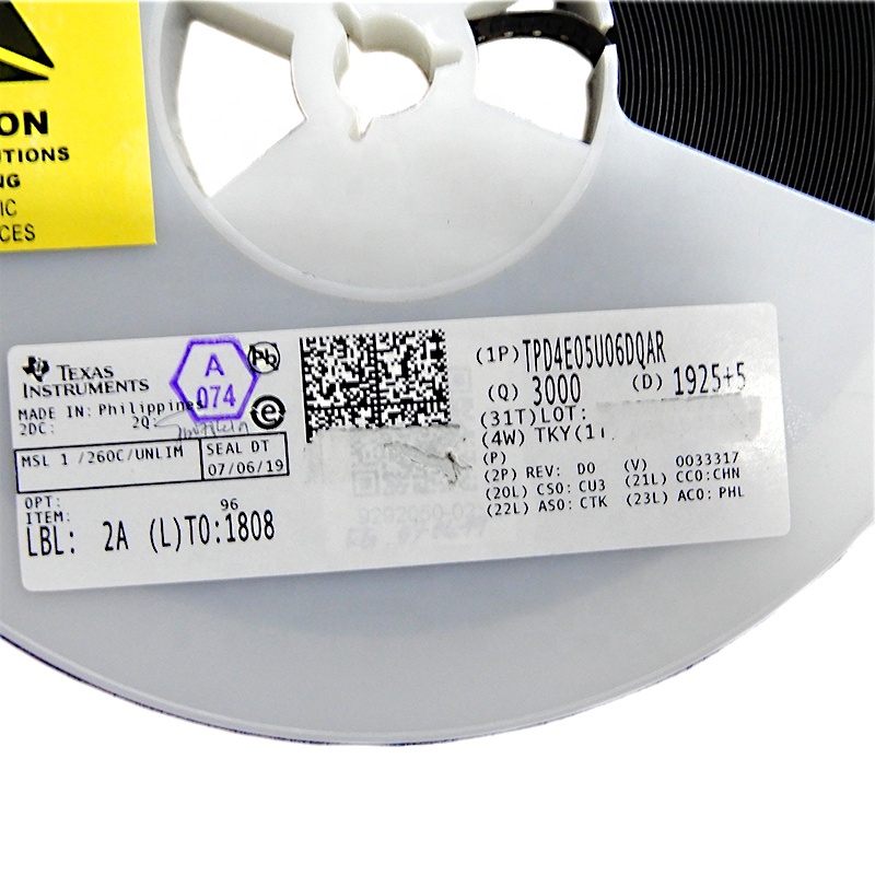 Оригинальный IC компоненты TPD4E05U06DQAR TPD4E05U06 14 в зажим 2.5A ТЕЛЕВИЗОРЫ диод поверхностного монтажа 10-USON
