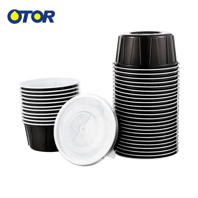 OTOR 20oz disposable round container sets with lids travel lunch box dessert fruit storage