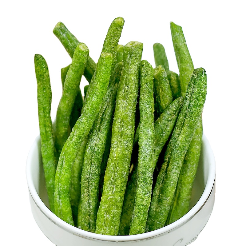 Хрустящая Здоровая пища, жареные овощи, снэки, вакуумные жареные безструнные зеленые фасоли