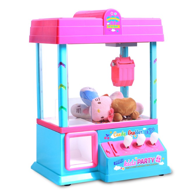 Amazon FMini коготь кран для игровых автоматов детские игрушки ручка клип кукла ловить конфеты Бытовая кукла с присоской машина с подсветкой звук