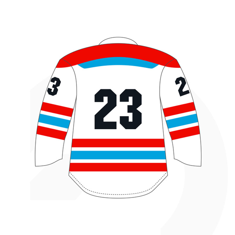 Custom made sublimated colorful 5xl light weight ice hockey jersey