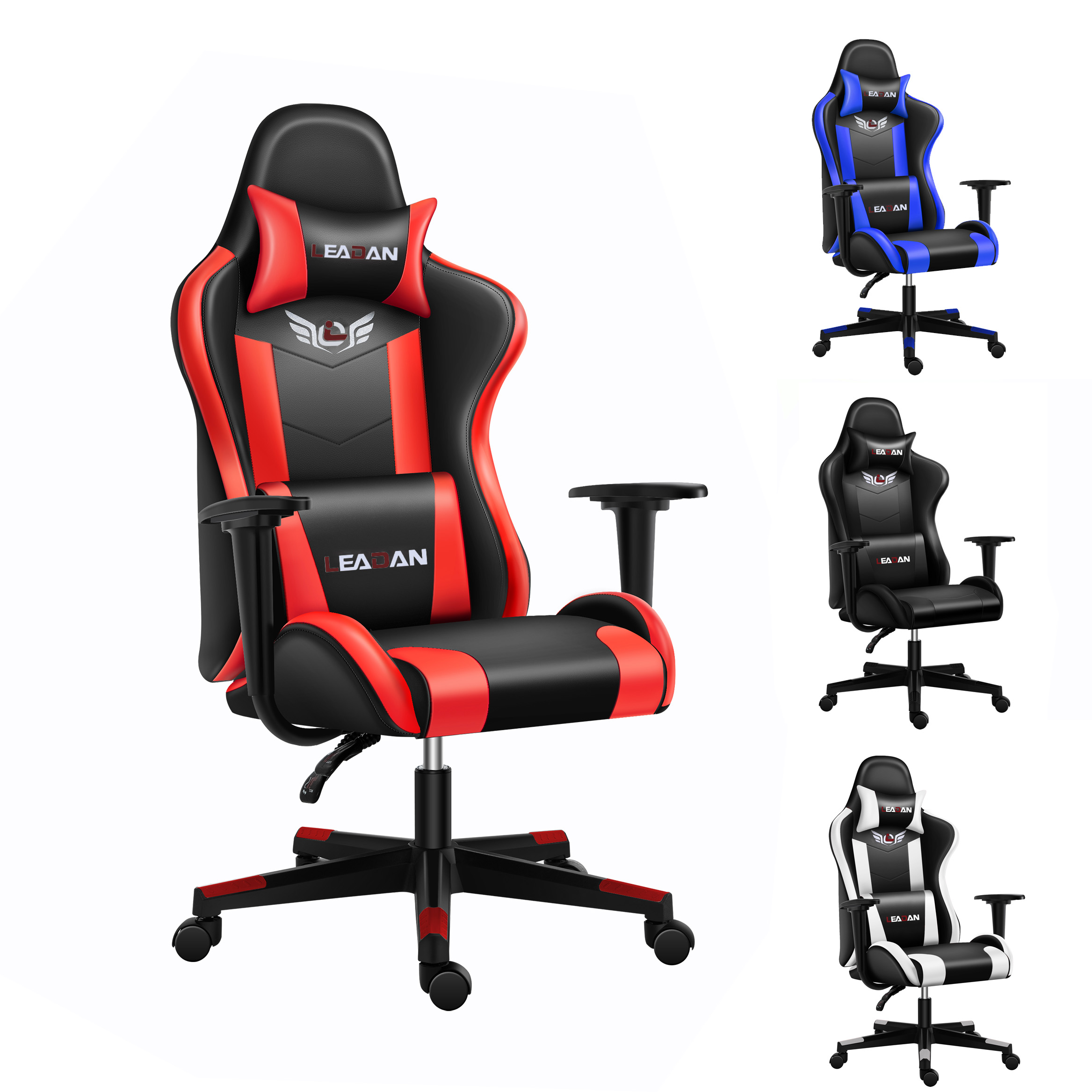 Дешевый игровой стул Скорпион, ПК, rgb, розовое, белое, игровое снаряжение, стул для гонок, компьютер со светодиодной подсветкой для массажа с подставкой для ног