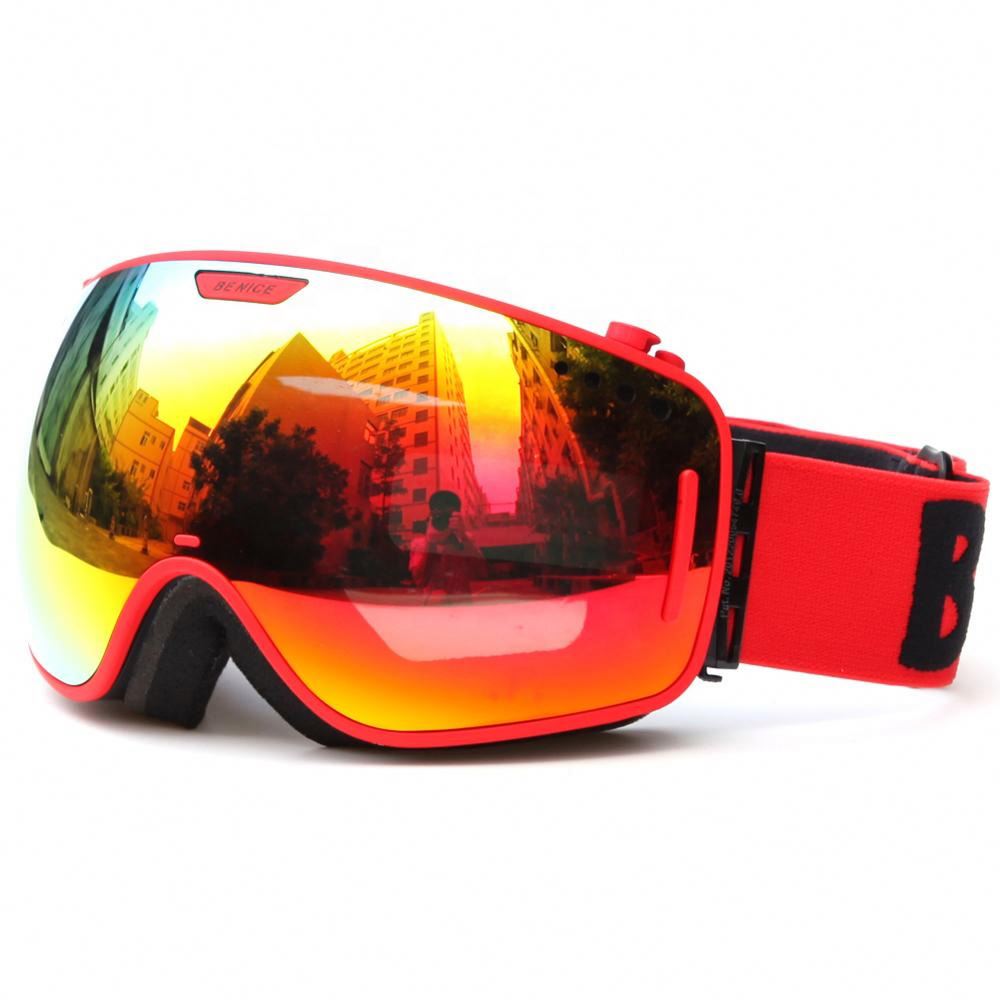 Hot Salling Wholesale Custom Anti-fog Snowboarding Eye Protection Ski Goggles