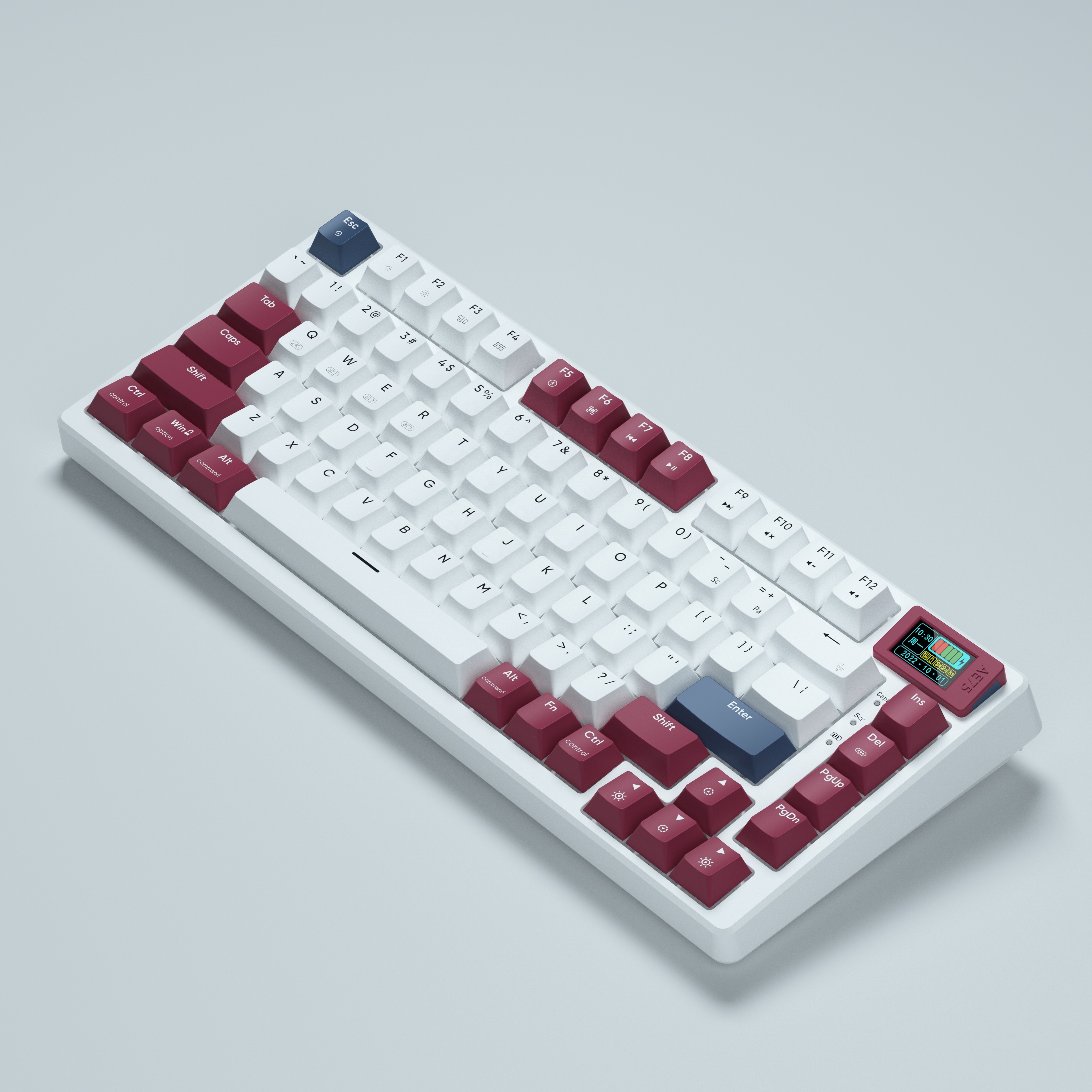 Прокладка STAR K68 3 в 1, популярная Механическая фиолетовая игровая прозрачная клавиатура с RGB-подсветкой, 2,4 г и BT5.0 и USB-C для геймера