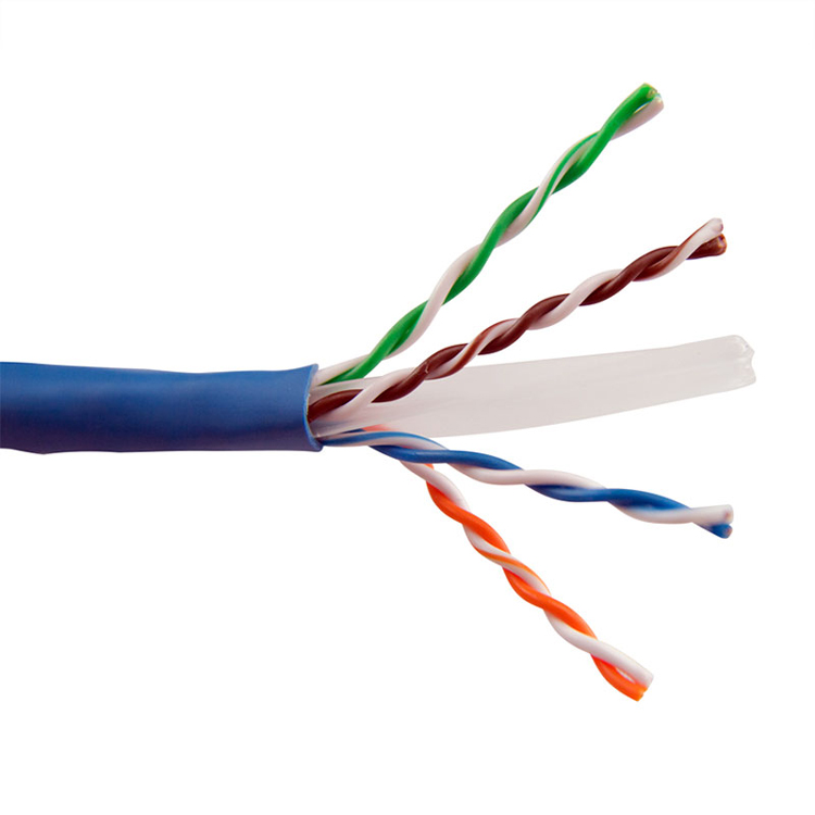 Китайский поставщик, Ethernet-кабель Cat 6 UTP 23awg CCA CCAE, неизолированный медный сетевой кабель 1G Cat6 305 м