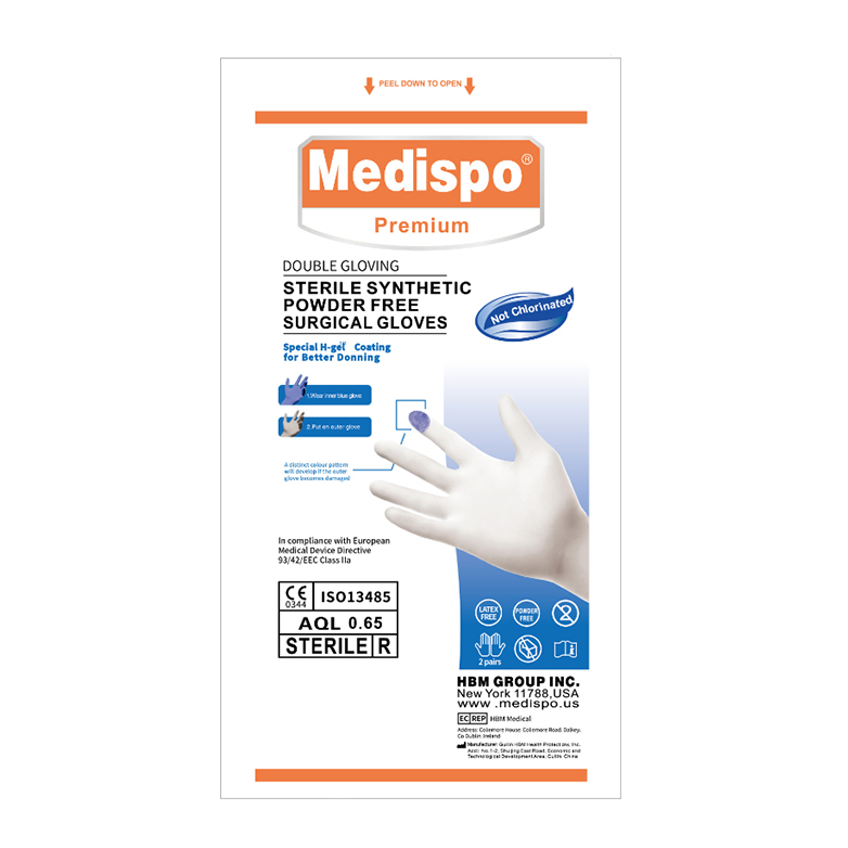 Doctor Use Surgical Disposable Examination Sterile Polyisoprene Double Gloves Indicator