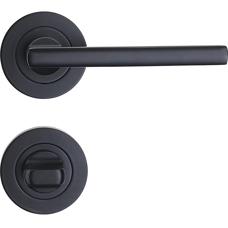 N2lock Infinty Decorus Lock Door Handle Gainsbrough Round Angular Passage Privacy Dummy Leverset Door Lock Cylinder Black