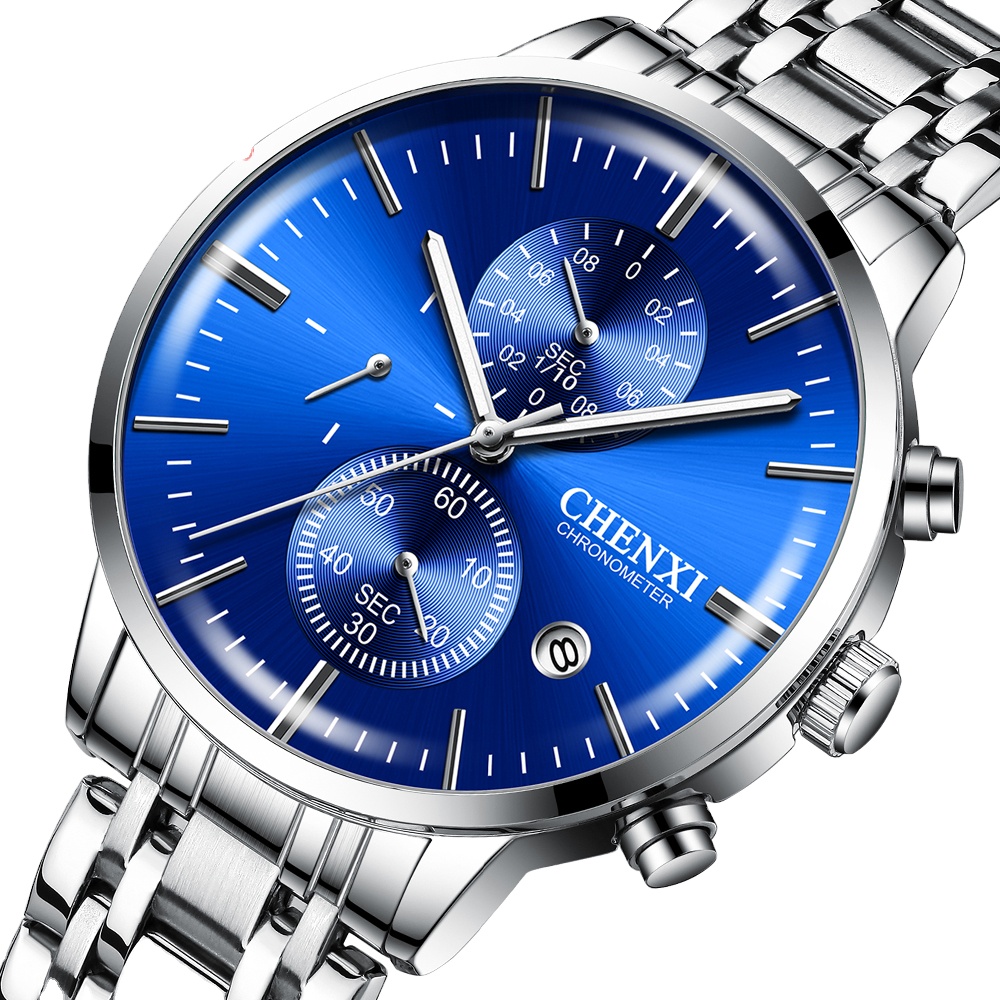 CHENXI 971 Fashion Japan Quartz Movement Luxury Stainless Steel Complete Calendar vintage other watches men for men