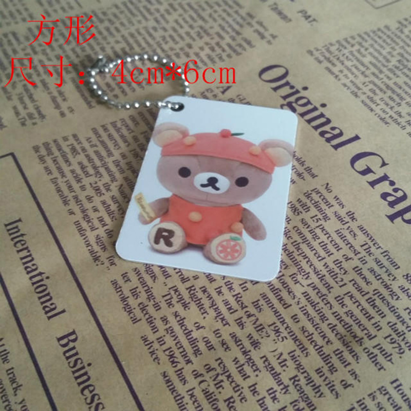 High quality 2D sublimation 2side printing rectangle shape aluminum pendant gift